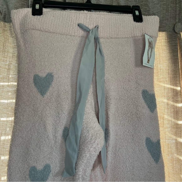 NWT Honeydew Intimates Chenille Pink Glisten Heart Print Jogger Pants Size Large - Picture 5 of 15